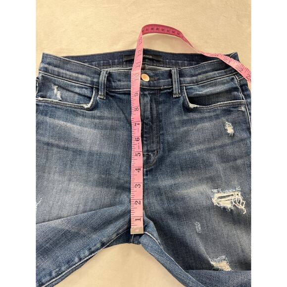 J Brand Denim Alana Skinny Leg Ankle Length in Rendition Wash Destructed Jean 29 - Picture 9 of 10